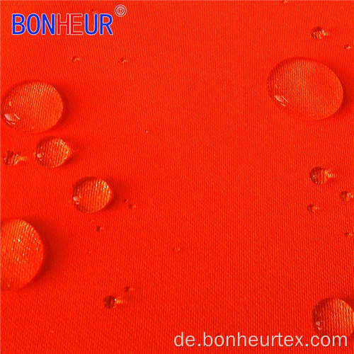 Fluoreszierendes gelbes CVC-Twill-Gewebe aus Poly / Baumwolle